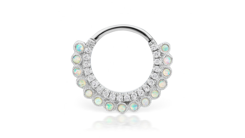 Opal Apsara Hoop Earring