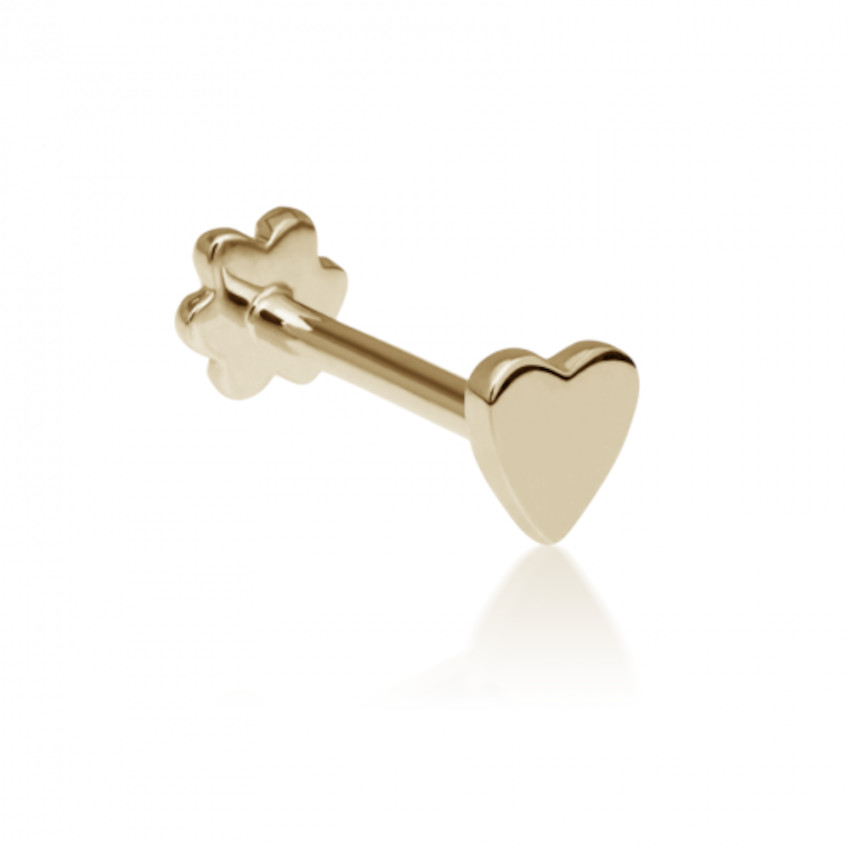 Heart Threaded Stud