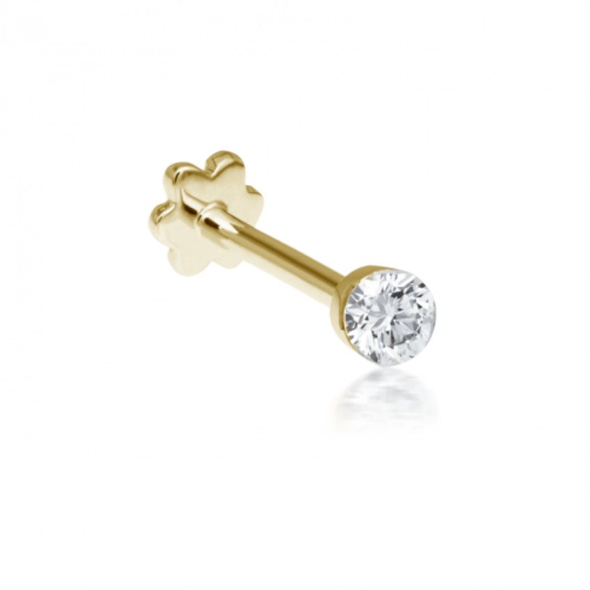 Invisible Set Diamond Threaded Stud