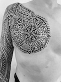 Maori Brust und Arm