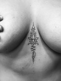 Mandala Boob Tattoo