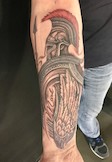 Römischer Krieger Tattoo, Warrior Tattoo am Unterarm, Customdesign.