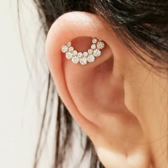 News: Helix Piercing mit Diamond Demi Apsara von und mit Maria Tash!