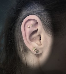 Ohrknorpel Piercings